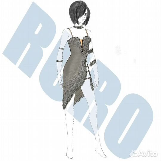 Эскизы бальных платьев и танцевальных костюмов