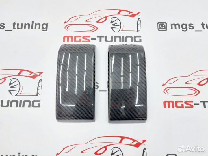 Клыки заднего бампера G63 AMG w464 карбон