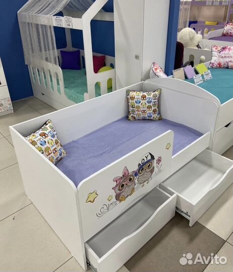 Детская Кровать 140х80 Малютка (правая/левая)