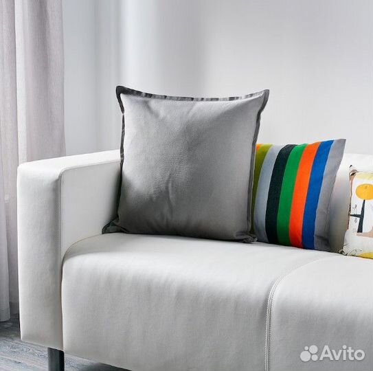 Gurli гурли наволочки чехлы икеа IKEA серый 50*50