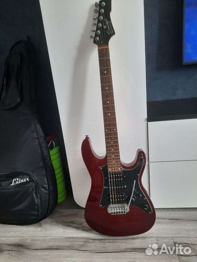 Электро гитара с комбиком, чехлом, кабелем