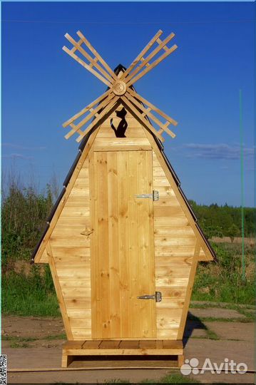 Уличный туалет деревянный JKT226