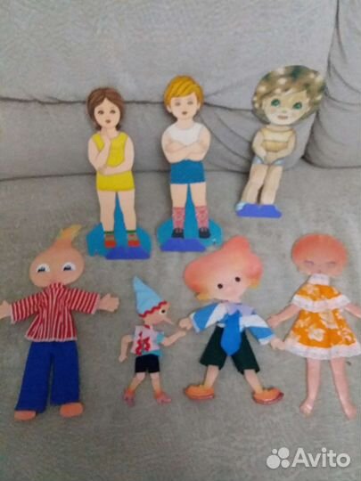 Куклы СССР шарнирные плоские