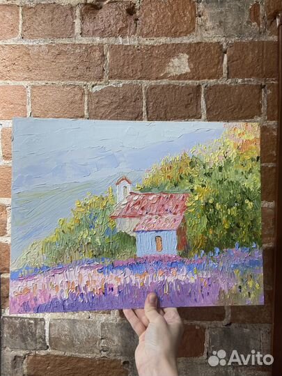 Картина маслом холст на картоне 30/40 см