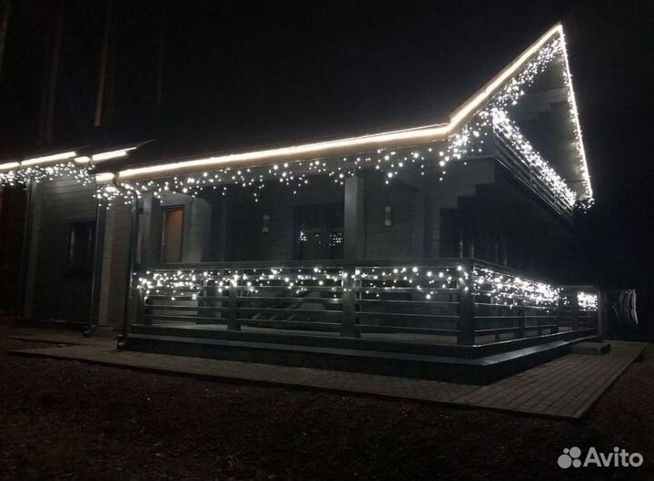 Фасадное освещение домов