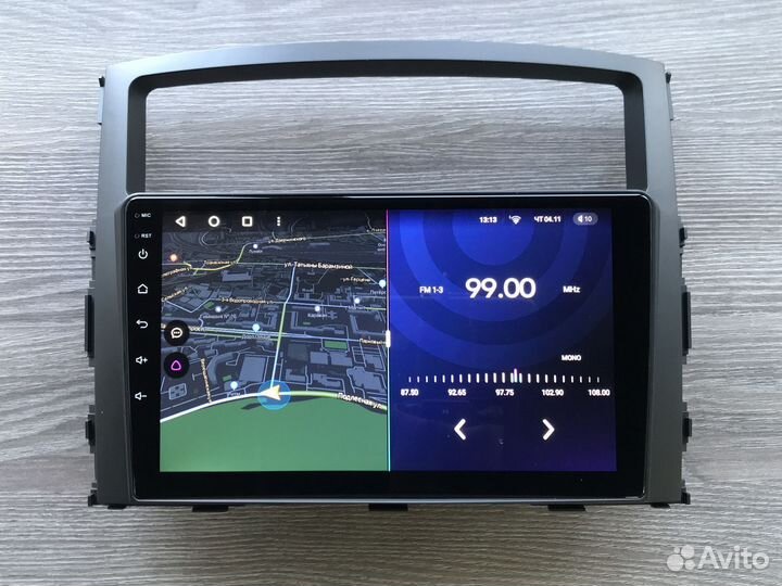 Магнитола Mitsubishi Pajero с круговым обзором 360