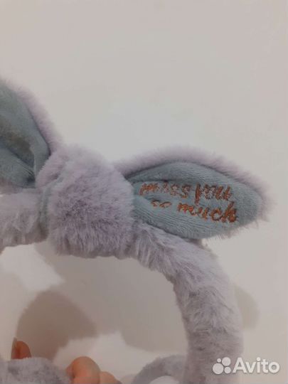 Меховы наушники. Ободок теплый. Зимний ободок