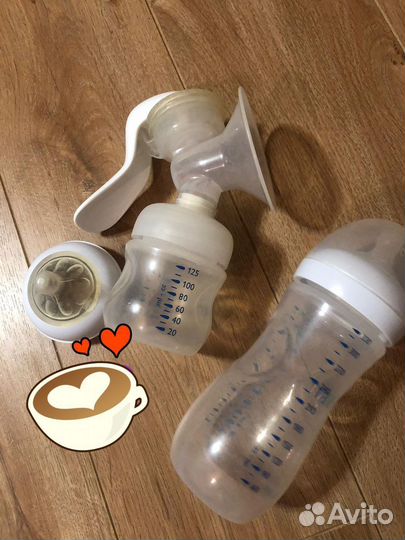 Молокоотсос ручной Phillips Avent и Бутылочка
