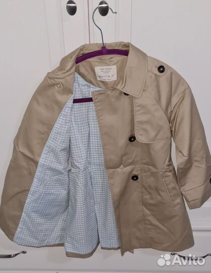Плащ для девочки zara 122