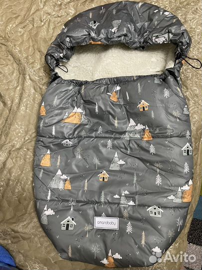 Зимний конверт в коляску amarobaby