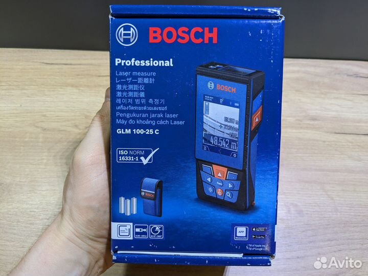 Лазерный дальномер Bosch GLM 100-25 C