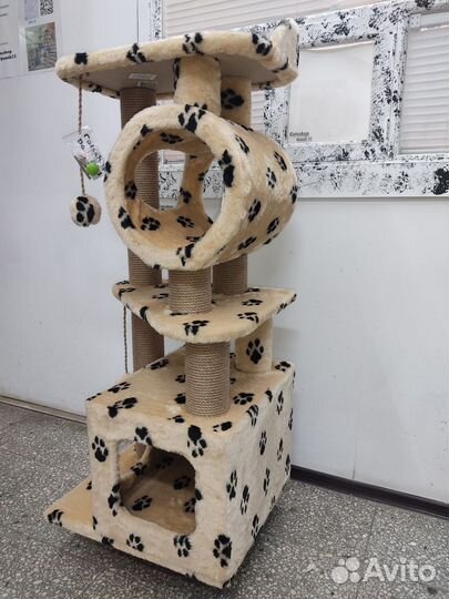 Когтеточка с домиком комплекс.Котёнок Гав