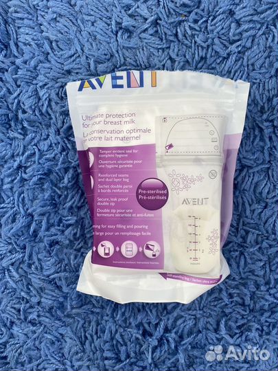Пакеты для хранения грудного молока Philips Avent