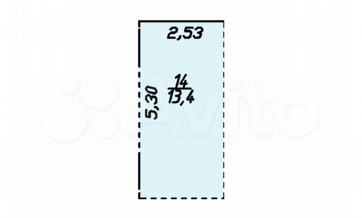 Машиноместо, 13 м²