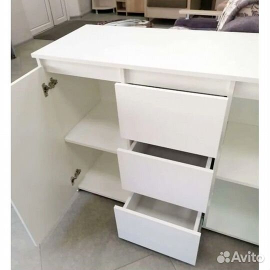 Комод 1200.3 белый (всд)