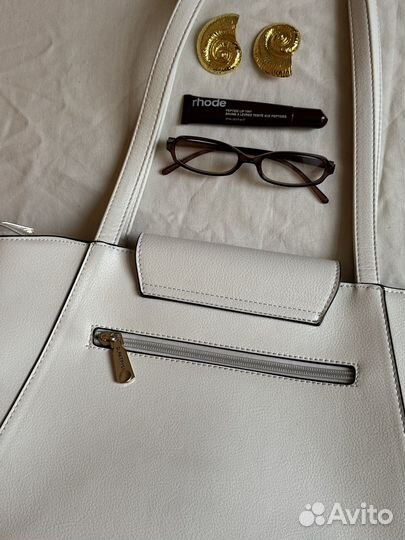 Белая сумка для учебы/работы daniele patrici