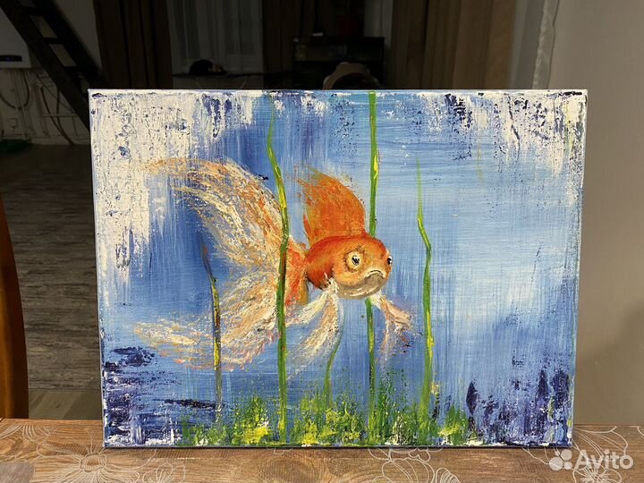 Картина акрилом на холсте 40x30