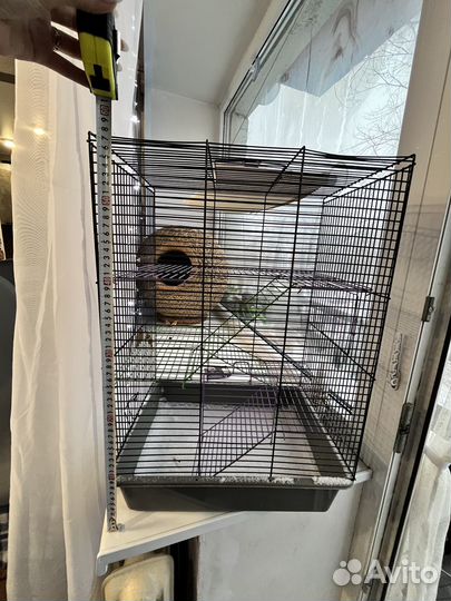 Клетка для грызунов, 3 этажа