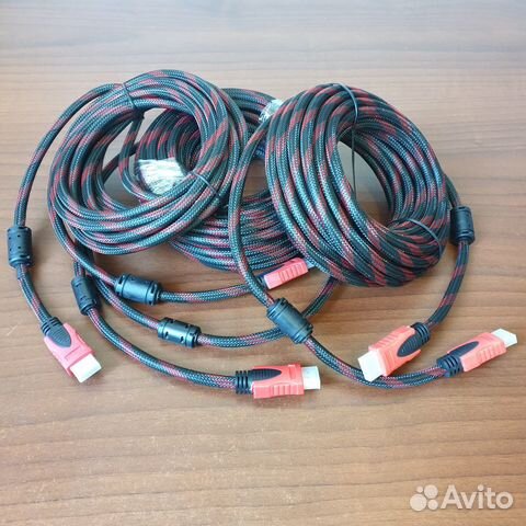 Кабель hdmi-hdmi 3-5-10-15-20 м в оплетке