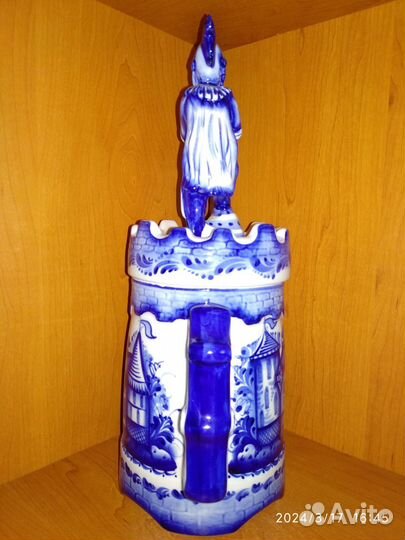 Кружка пивная / Замок / Горнист/ Гжель / Клеймо