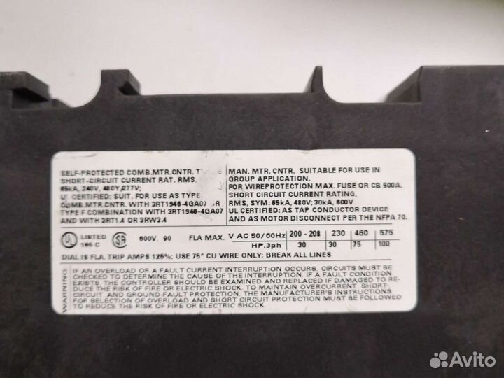 Автоматический выключатель Siemens 3RV1041-4LA10