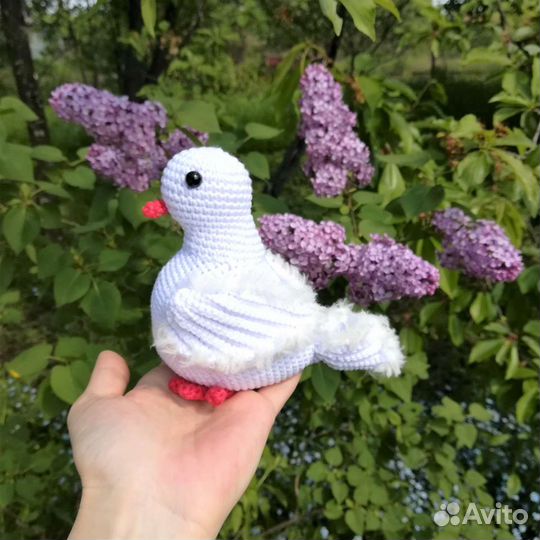 Голубь вязаный крючком - Игрушки ручной работы