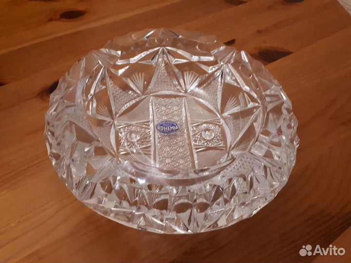 Пепельница хрустальная, Bohemia