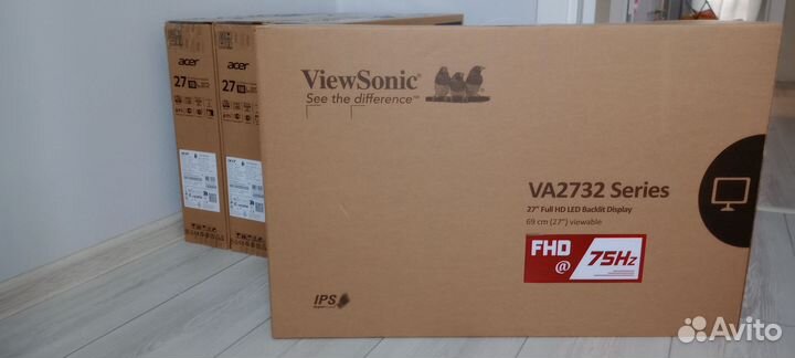 Новые мониторы ViewSonic va2732, ips, 27 дюйма