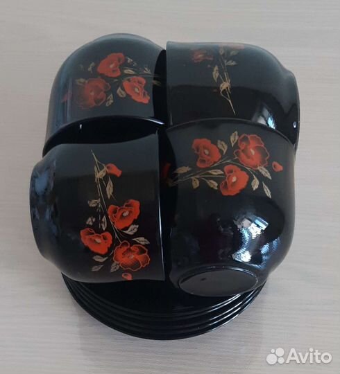 Сервиз чайная пара марганцевое стекло