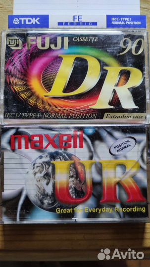 Аудиокассеты с записями TDK, fuji, maxell и др