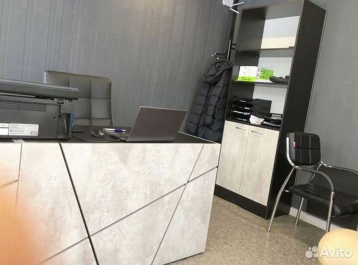 Стол руководителя Концепт Серый Мрамор