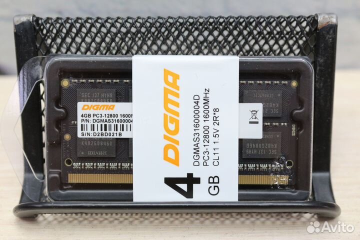 Оперативная память для ноутбука DDR3 4Gb