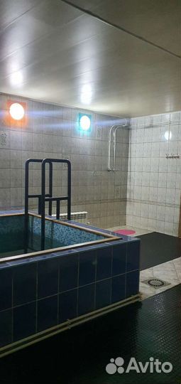 Баня на дровах с бассейном