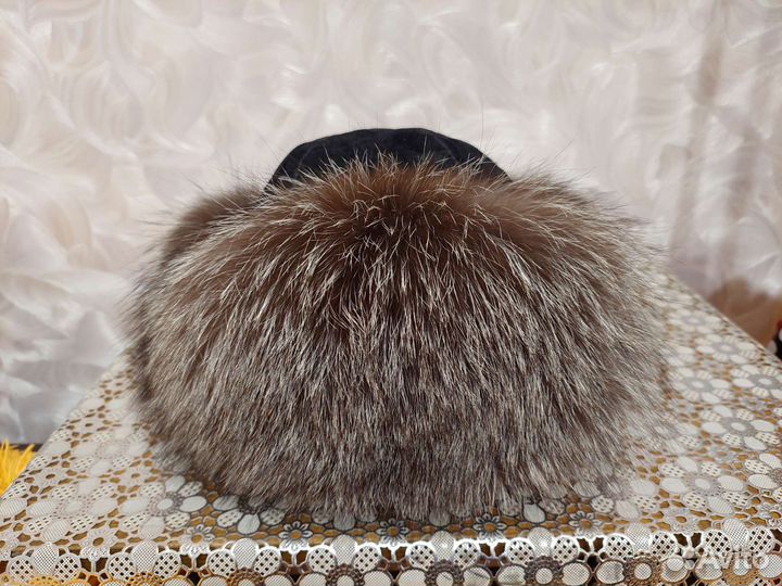 Шапка зимняя меховая женская из чернобурки