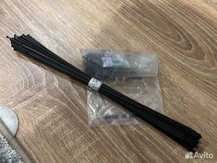 Прямые спицы 296 mm straight pull