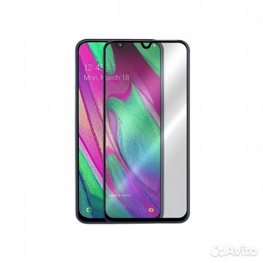 Защитное стекло 9D Samsung A405F Galaxy A40 (черны