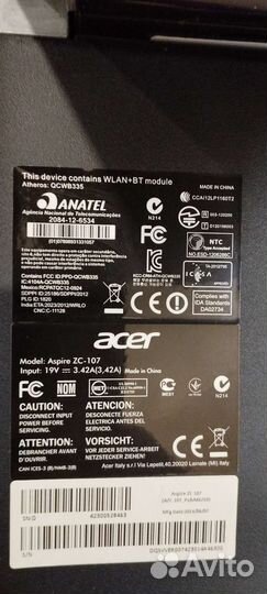 Моноблок Acer Aspire ZC-107