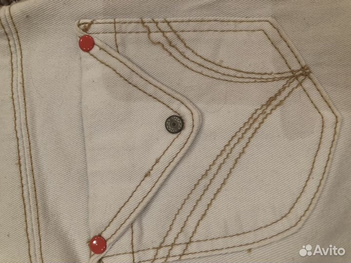 Юбка джинсовая белая