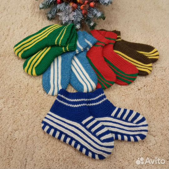 Носки детские и взрослые, носки-тапочки Чуни