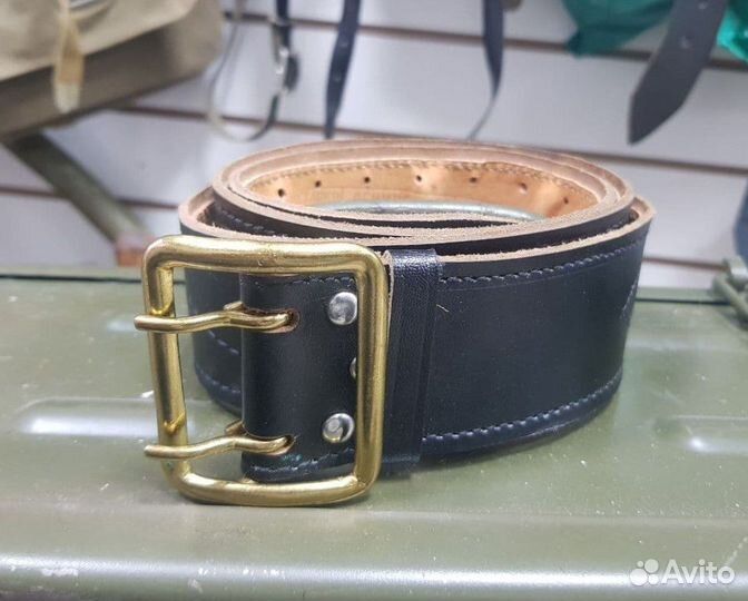Ремень с кобурой под пм офицерский кожаный СССР