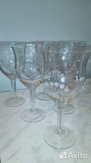 Фужеры хрустальные СССР 5шт