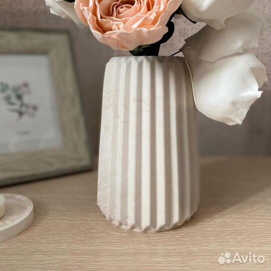 Ваза для сухоцветов, ручная работа