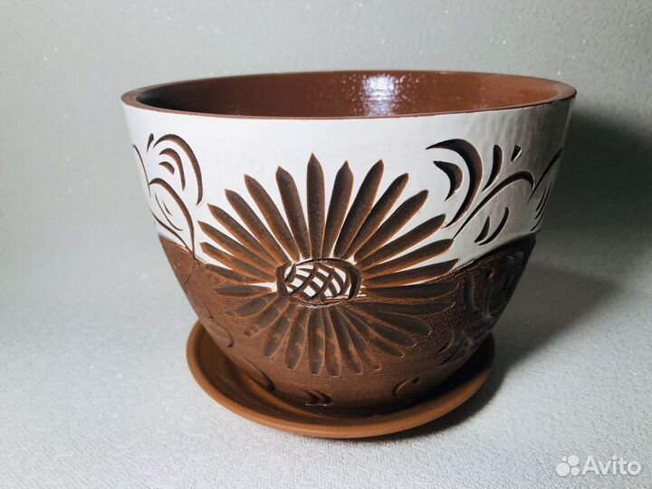 Продам керамические горшки для цветов