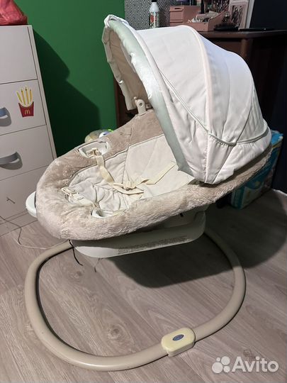 Детское кресло качалка шезлонг качели Graco