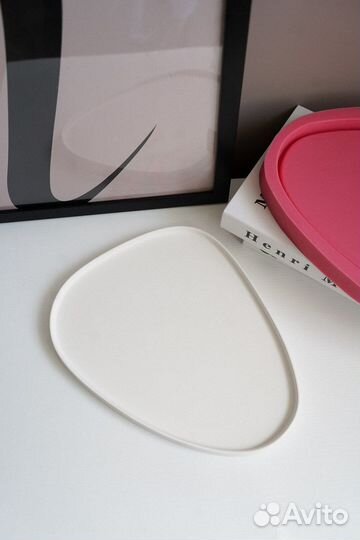 Силиконовая форма поднос «Капелька L” для гипса