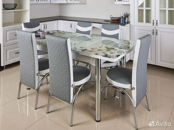 Обеденная группа раскладной стол и стулья