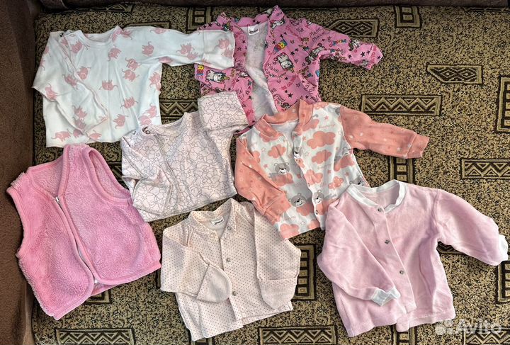 Вещи пакетом на девочку с рождения до 74