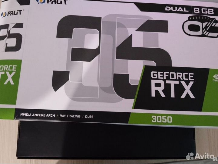 Продам видеокарту Palit GeForce RTX 3050 dual OC