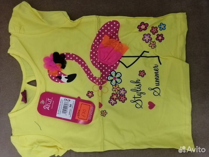 Футболка детская для девочки 92 98