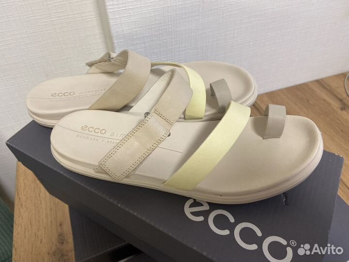 Новые шлепанцы ecco 37/38/39 simpil sandal